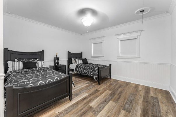 Bedroom, Interior, Wood Texture Flooring