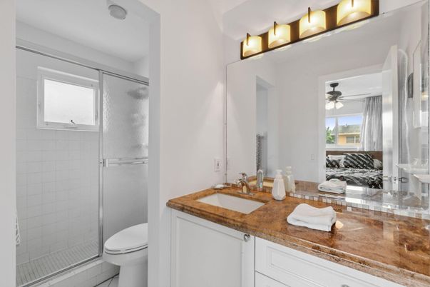 Bathroom, Dual Sink Vanities, Glass Shower, Interior