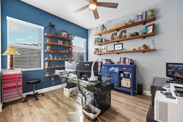 Home Office, Interior, Wood Texture Flooring