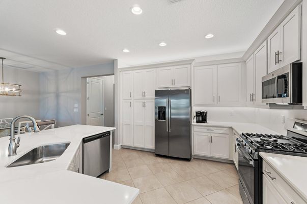 Interior, Kitchen, Recessed Lighting, Stainless Steel Appliances