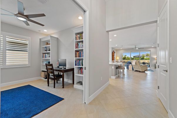 Home Office, Interior, Recessed Lighting