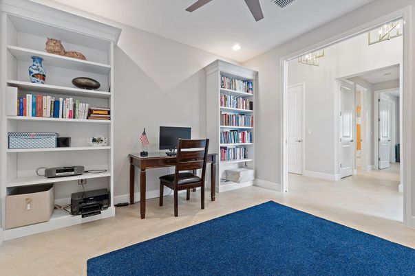 Home Office, Interior, Recessed Lighting