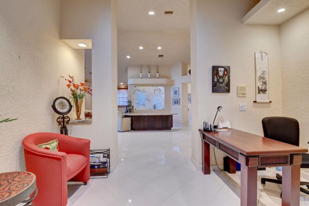 Home Office, Interior, Recessed Lighting