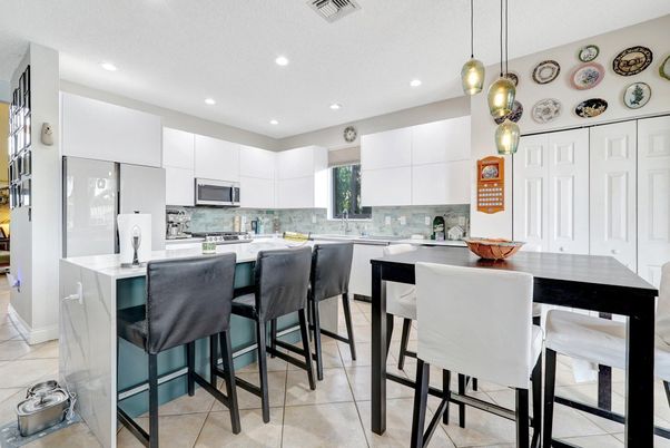 Interior, Kitchen, Pendant Lights, Recessed Lighting, Stainless Steel Appliances