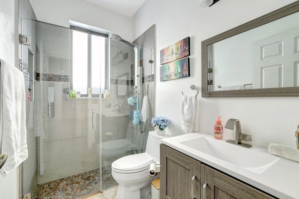 Bathroom, Glass Shower, Interior