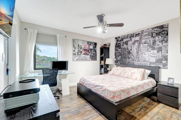 Bedroom, Home Office, Interior, Wood Texture Flooring