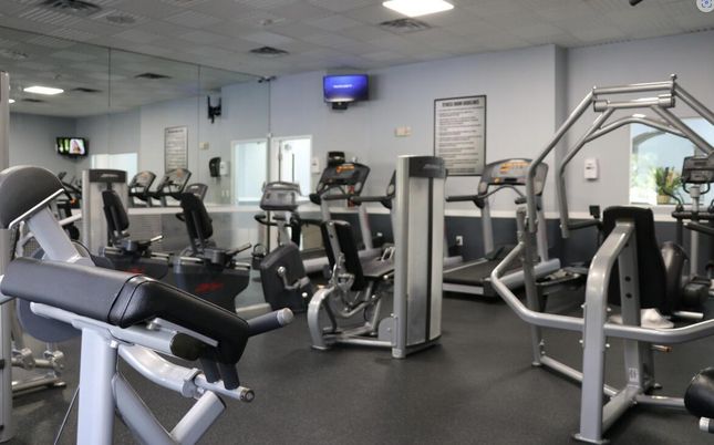 Fitness Equipment, Gym, Interior, Recessed Lighting