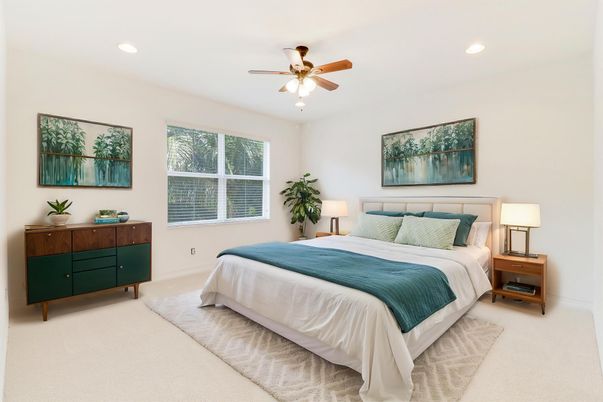 Bedroom, Interior, Recessed Lighting