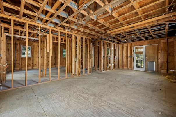 Empty room, Interior, Wooden Beams, Wooden Ceilings, Wooden Walls