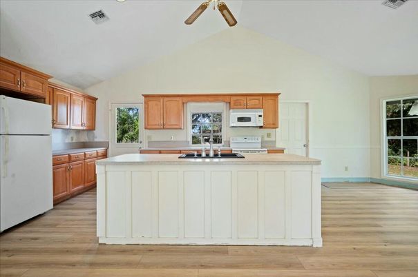 Interior, Kitchen, Wood Texture Flooring