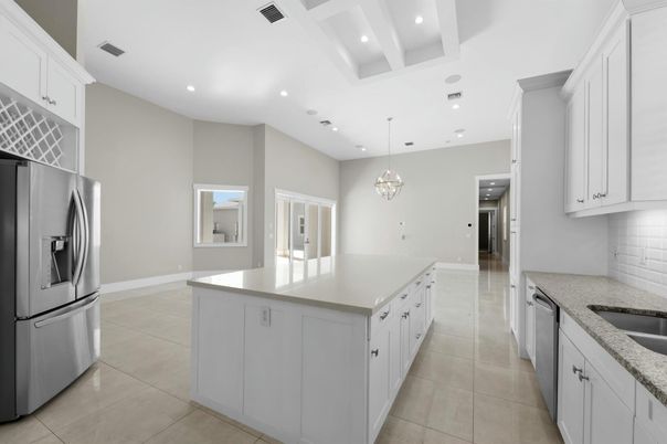 Chandelier, Interior, Kitchen, Recessed Lighting
