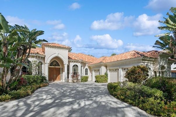 Attached, Backyard, Exterior, Facade, Mediterranean