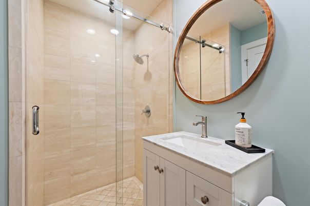 Bathroom, Glass Shower, Interior