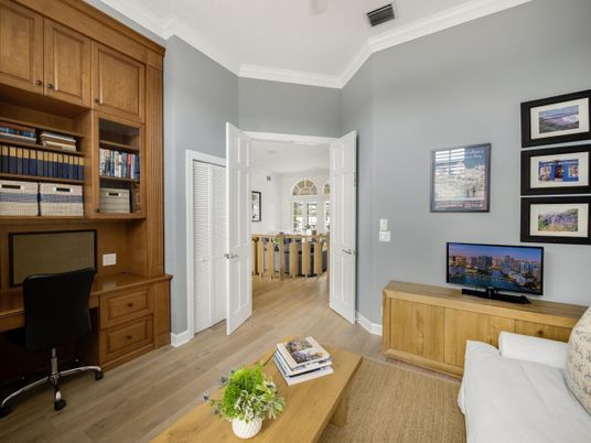 Home Office, Interior, Wood Texture Flooring