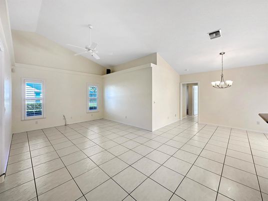 Chandelier, Empty room, Interior