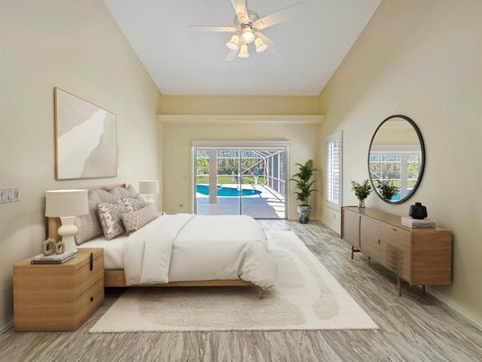 Bedroom, Interior, Wood Texture Flooring