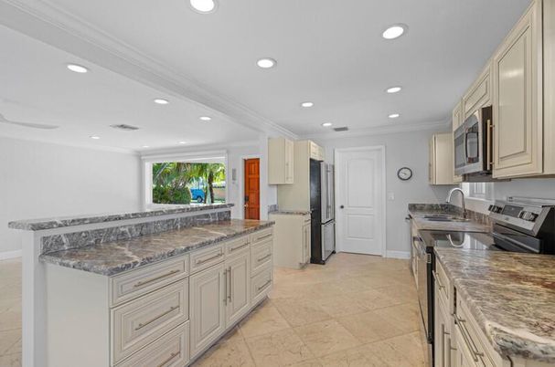 Interior, Kitchen, Recessed Lighting, Stainless Steel Appliances