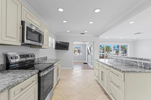 Interior, Kitchen, Recessed Lighting, Stainless Steel Appliances
