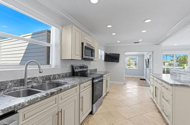 Interior, Kitchen, Recessed Lighting, Stainless Steel Appliances