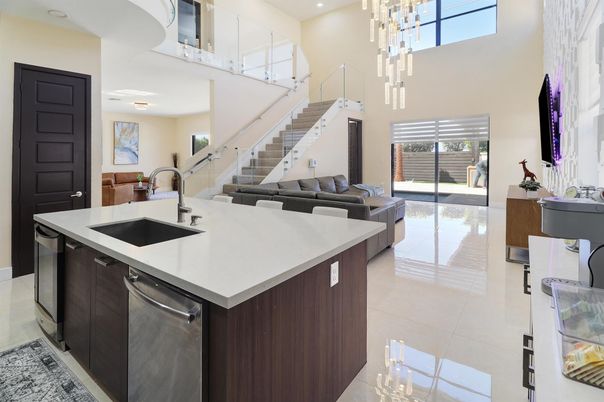 Interior, Kitchen, Pendant Lights, Recessed Lighting