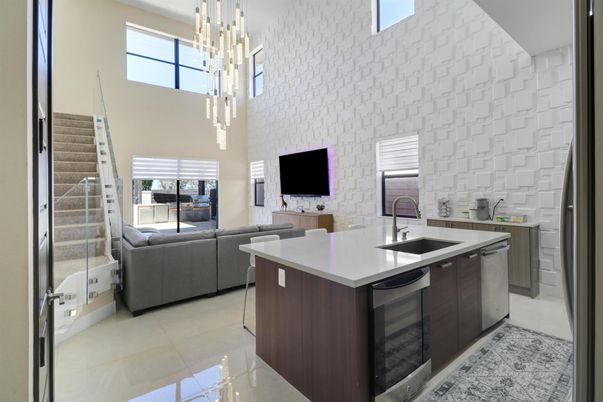 Interior, Kitchen, Living room, Pendant Lights