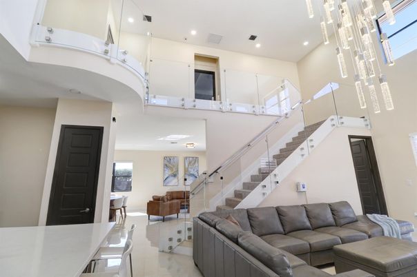 Interior, Living room, Pendant Lights, Recessed Lighting