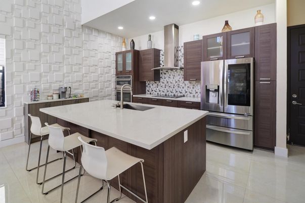 Interior, Kitchen, Recessed Lighting, Stainless Steel Appliances