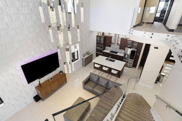 Dining room, Interior, Kitchen, Living room, Pendant Lights