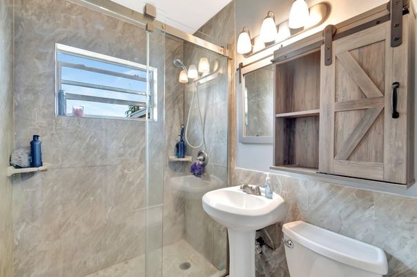 Bathroom, Glass Shower, Interior