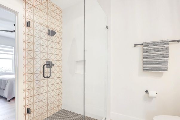 Bathroom, Glass Shower, Interior