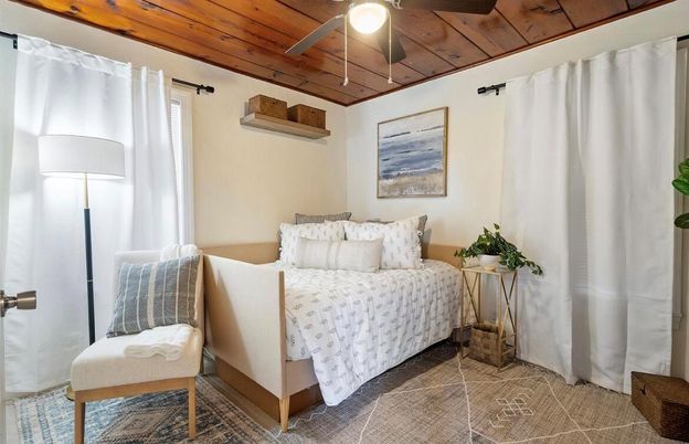 Bedroom, Interior, Wooden Ceilings