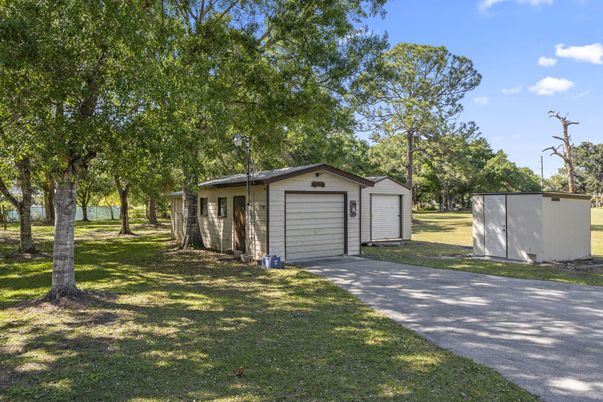 Backyard, Detached Garage, Exterior