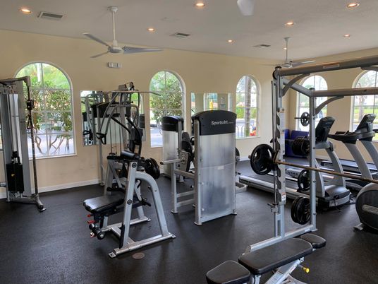 Fitness Equipment, Gym, Interior, Recessed Lighting
