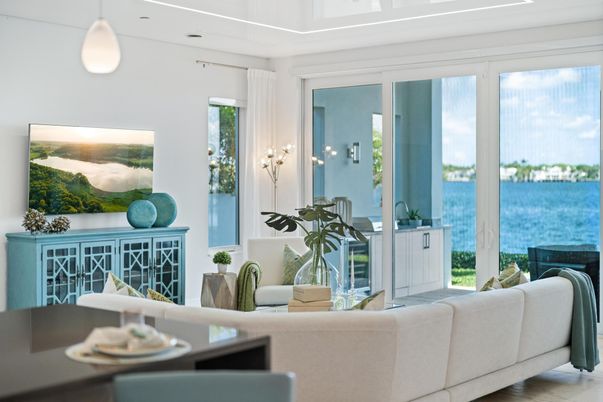 Interior, Living room, Pendant Lights, Water