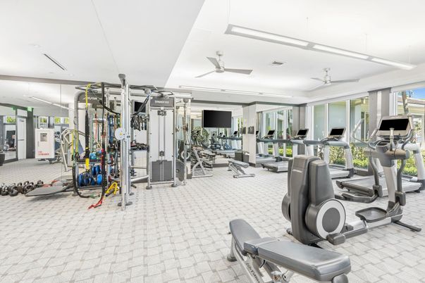 Fitness Equipment, Gym, Interior, Recessed Lighting