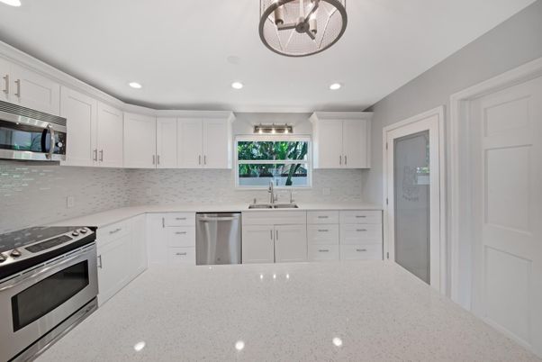 Interior, Kitchen, Recessed Lighting, Stainless Steel Appliances