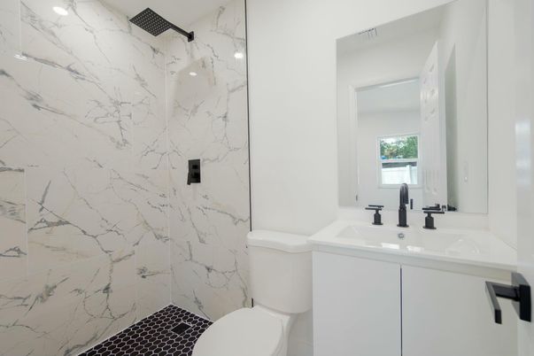 Bathroom, Interior, Marble Walls