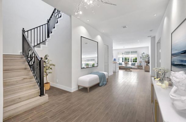 Interior, Recessed Lighting, Wood Texture Flooring