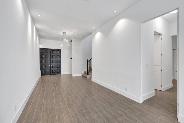 Chandelier, Interior, Recessed Lighting, Wood Texture Flooring