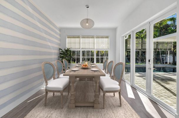 Dining room, Interior, Pendant Lights