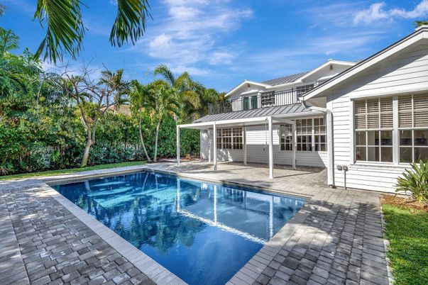 Exterior, Pool, Solar Panels