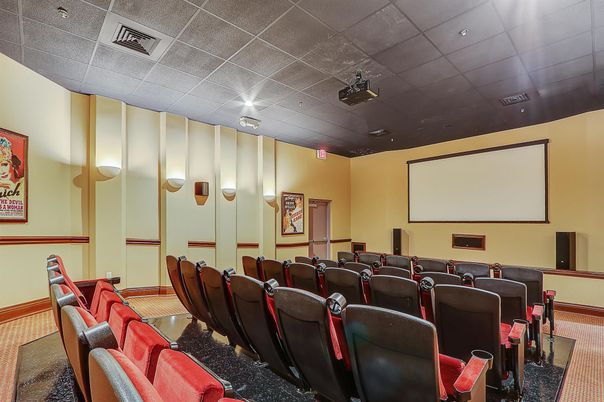 Home Theatre Room, Interior, Projection Screen, Recessed Lighting, Theatre Room