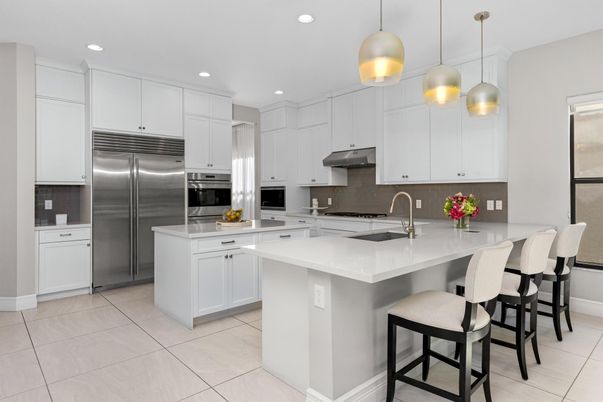 Interior, Kitchen, Pendant Lights, Recessed Lighting, Stainless Steel Appliances