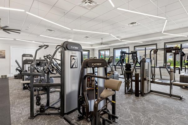 Fitness Equipment, Gym, Interior, Recessed Lighting
