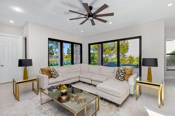 Interior, Living room, Recessed Lighting