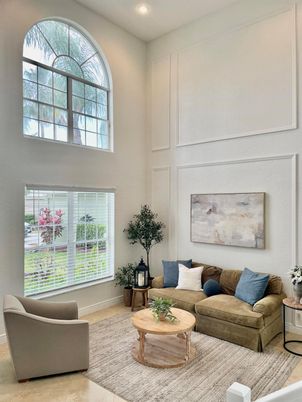 Interior, Living room, Recessed Lighting