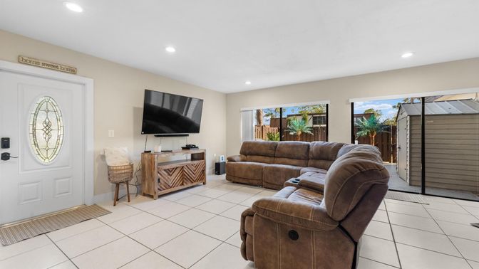 Interior, Living room, Recessed Lighting