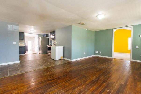 Empty room, Interior, Kitchen, Wood Texture Flooring