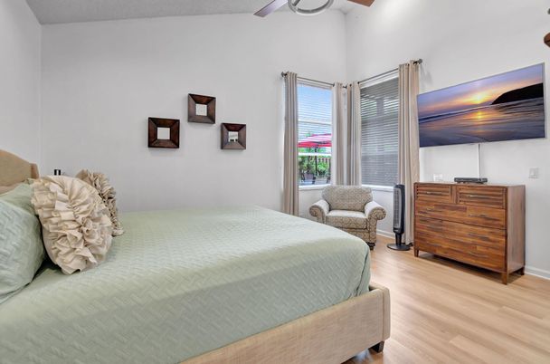 Bedroom, Interior, Wood Texture Flooring