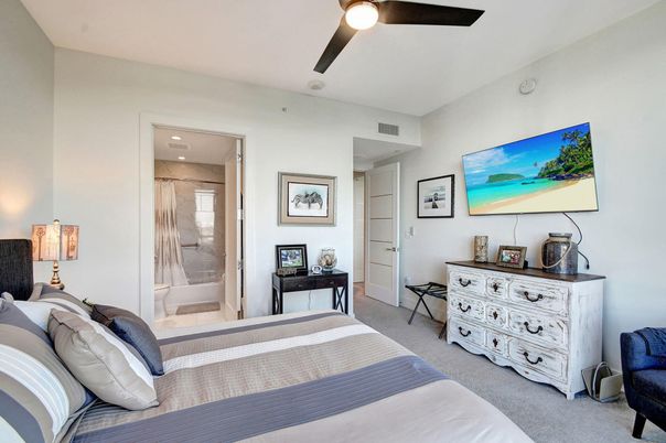 Bedroom, Interior, Recessed Lighting